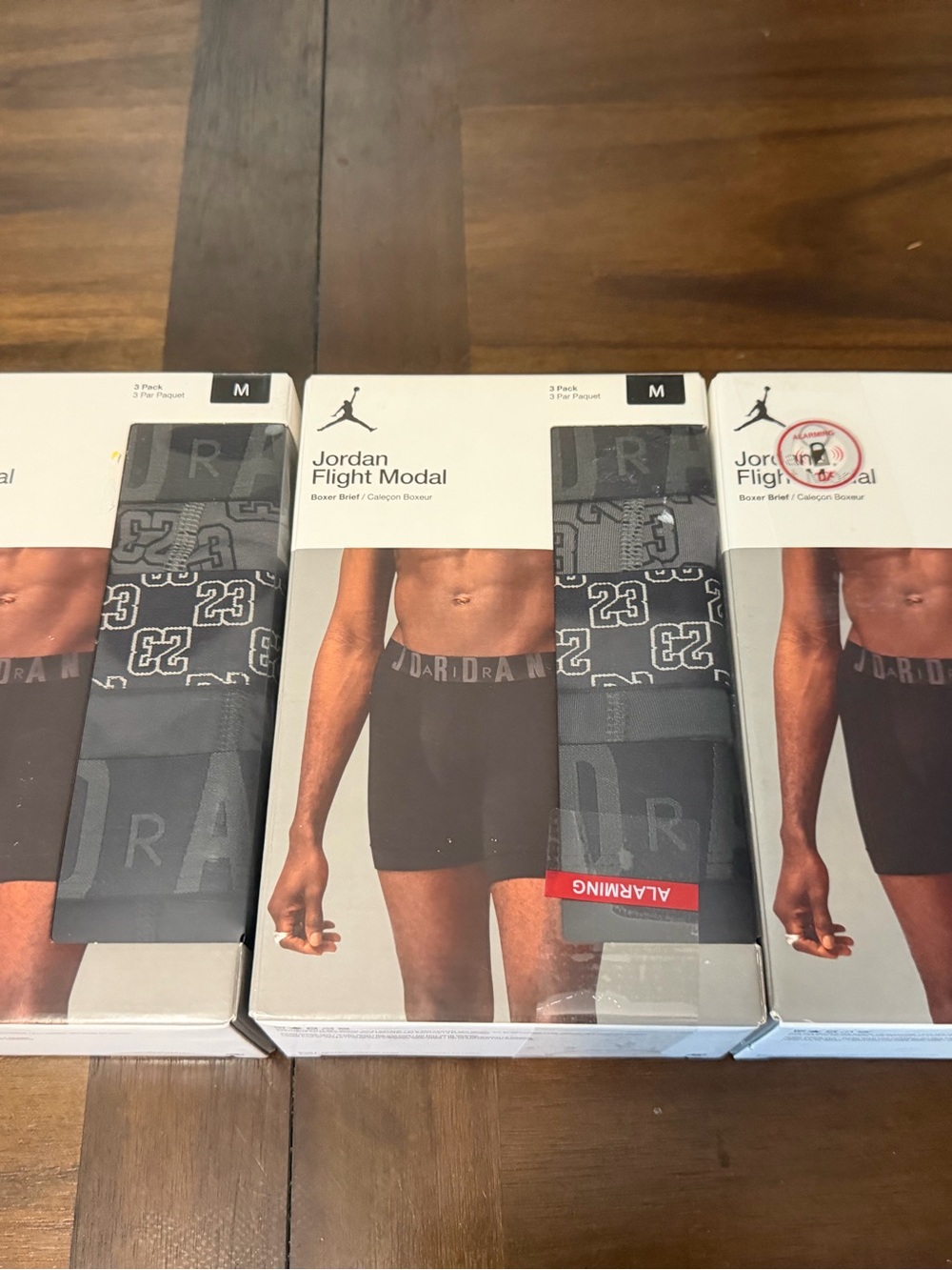 Jordan Flight Modal Boxer Briefs 3 Pack Men's Size medium lot 9 briefs total
